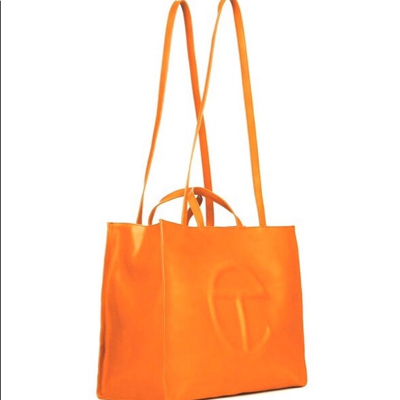 Large Orange Telfar Bag - Picture 2 of 4